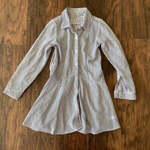 GUESS Kids Pinstripe Shirtdress
